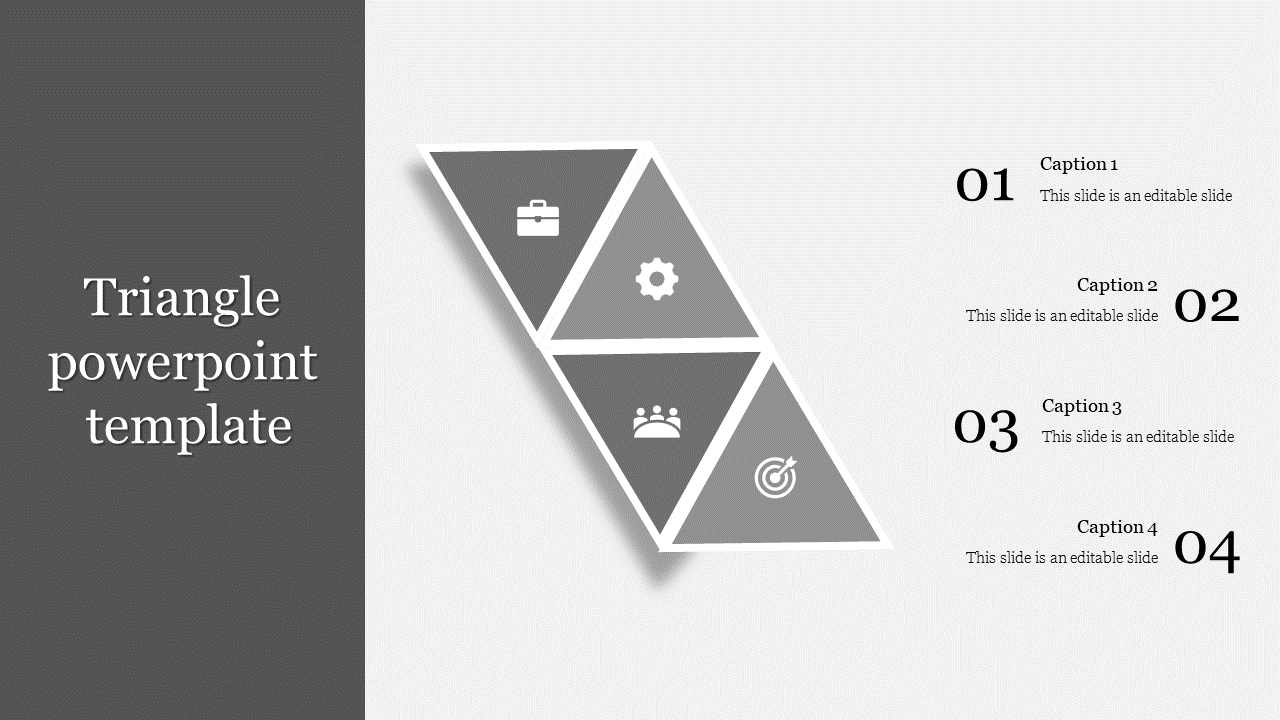 triangle powerpoint template-triangle powerpoint template-4-Gray